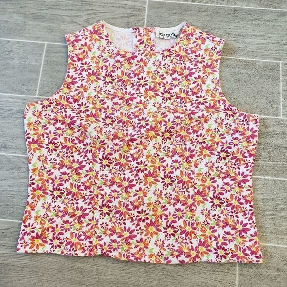Vintage Jay Peters Floral Print Button Up Back - Picture 1 of 5